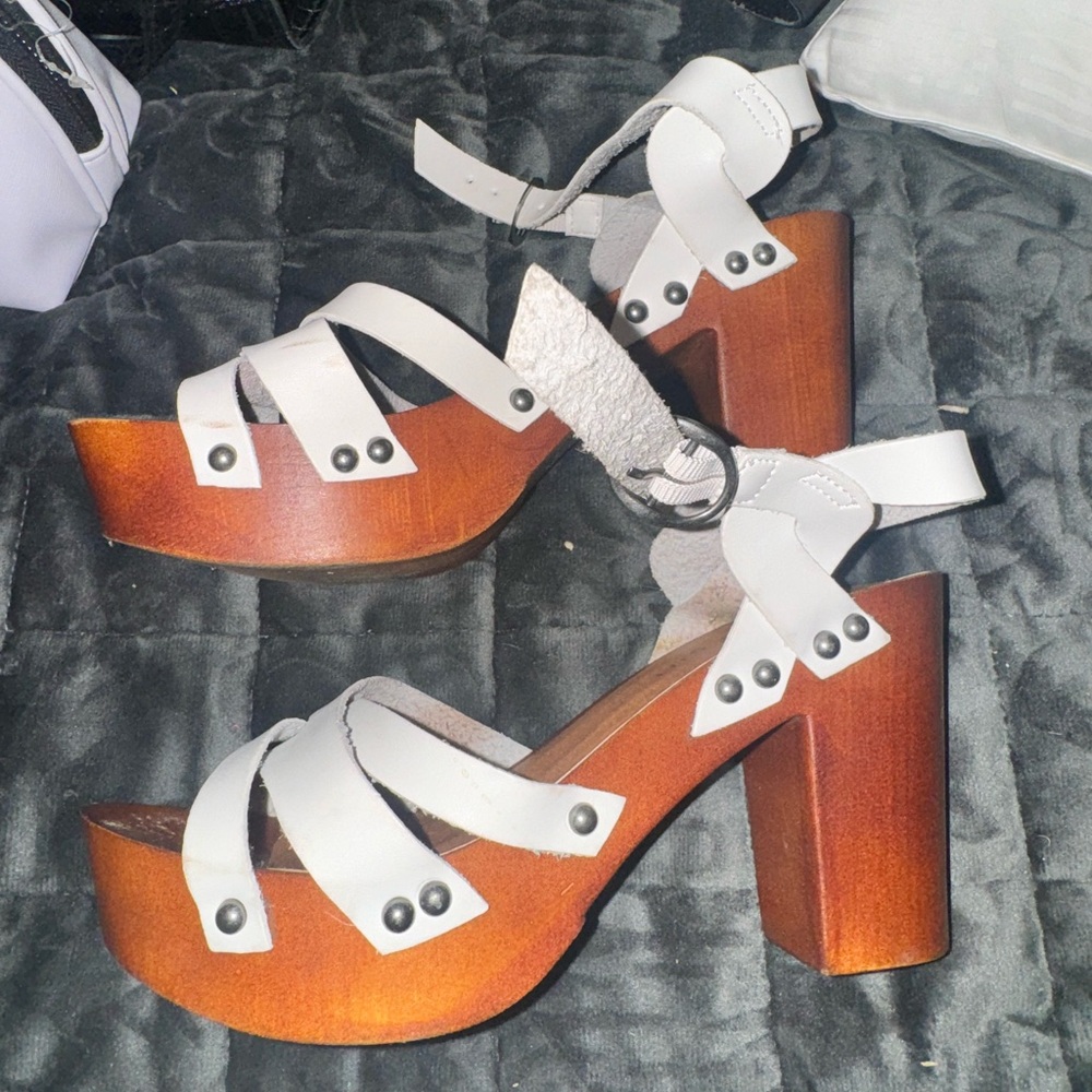 Madden Girl White Platforms
